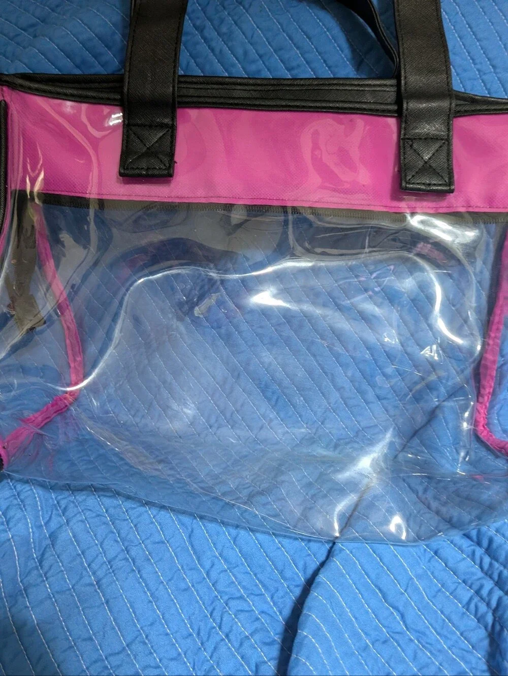 Modella Bright Pink Clear Bag Combo